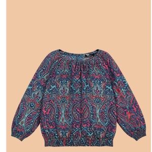 Cathy Daniel’s Women’s Colorful Patterned Shirt with Sparkles